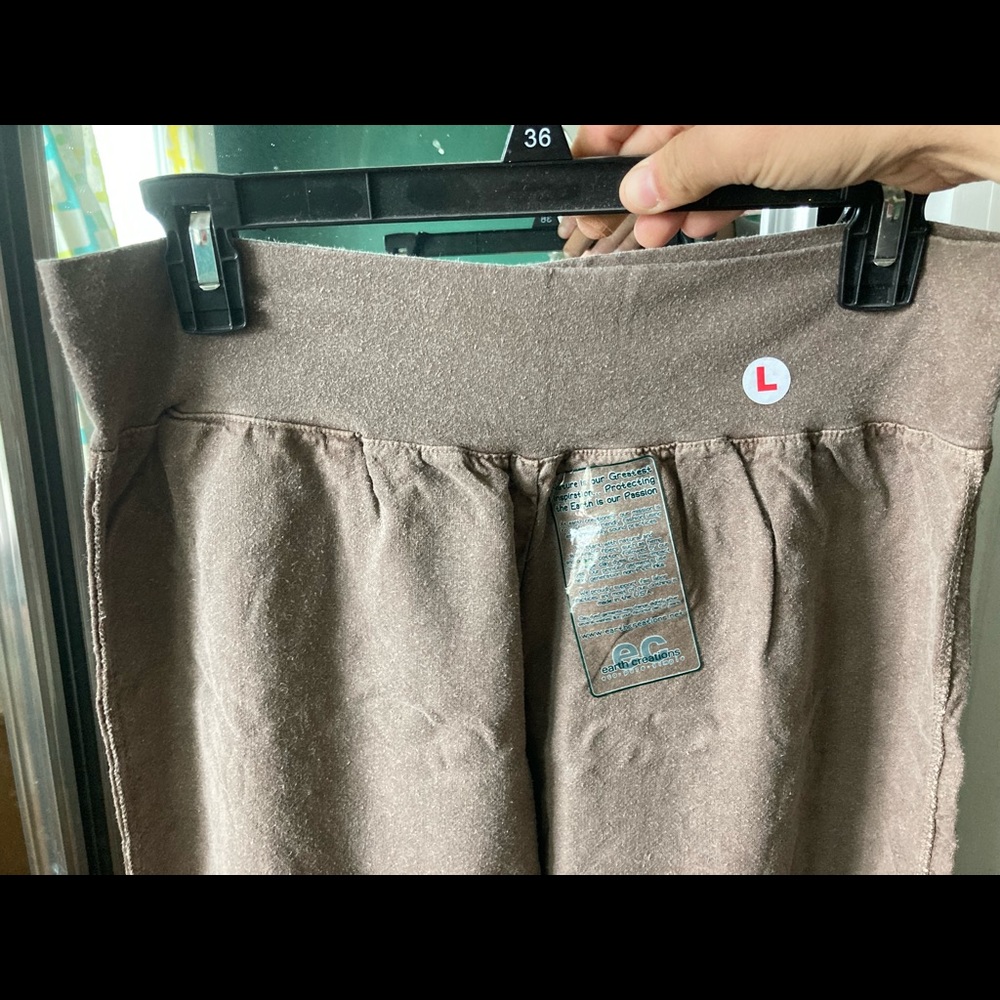 NWT Earth Creations Organic Hemp Strsight Leg Pants, Size L